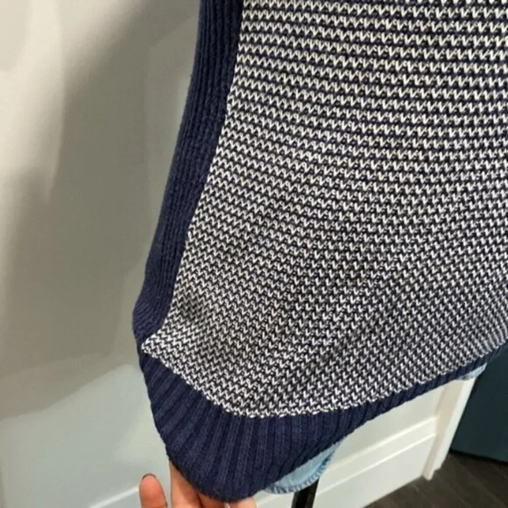 TRONATA Blue Knit Sweater Vest - Picture 7 of 15